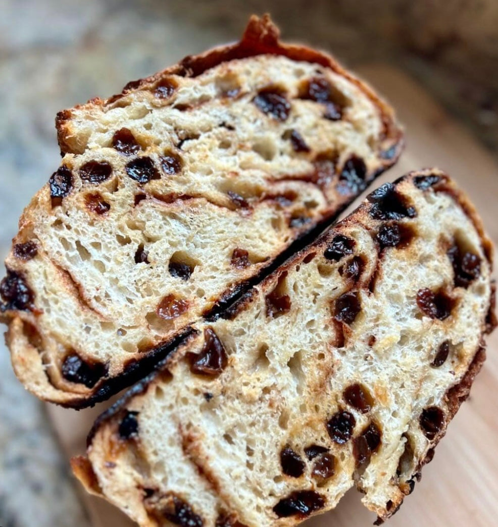 Cinnamon Raisin Sourdough Loaf